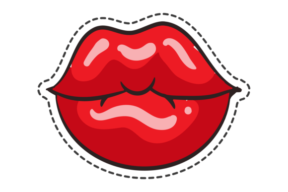 Biting Lip Design: A Bold Choice for Modern Embroidery