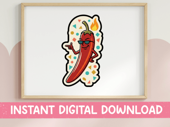 Cool Chili Pepper Character Sticker: A Designer's Review