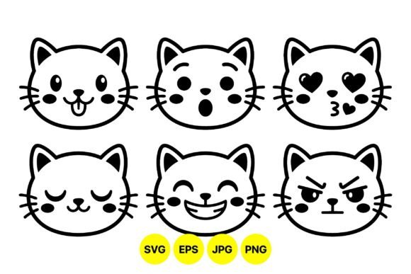 Cute Cat Emoji Faces Svg: A Designer's Review