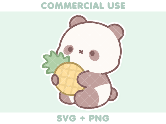 Cute Panda Holding Pineapple: A Designer's Review