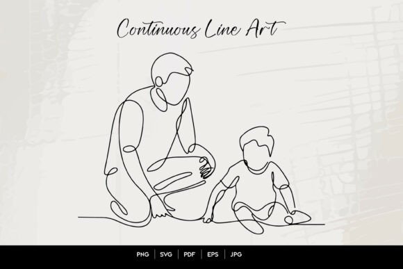 Dad and Son Line Art SVG: A Designer's Review