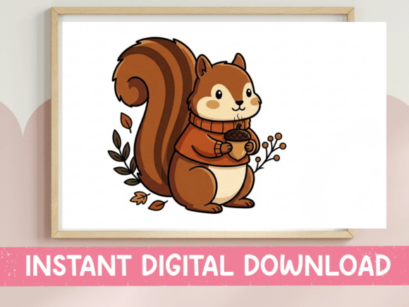 Fall Squirrel with Coffee SVG: A Designer's Review