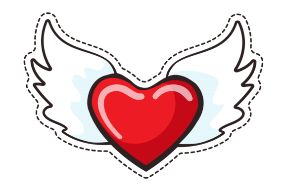 Flying Heart. Winged Love Symbol Fashion Review