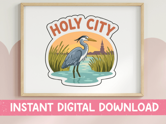 Holy City Great Blue Heron Sticker: A Designer's Review