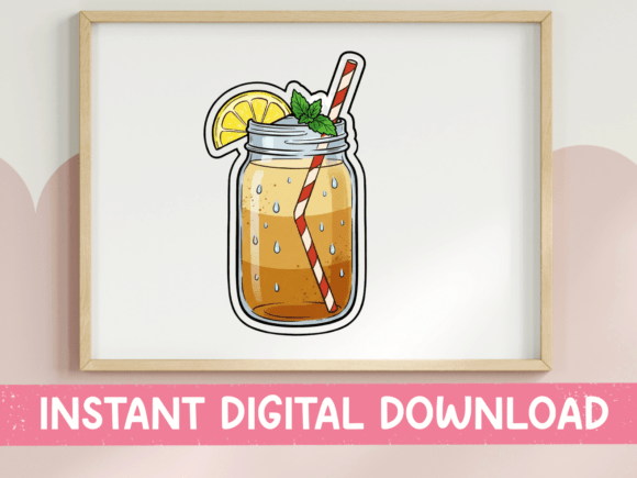 Iced Sweet Tea Mason Jar Sticker: A Designer's Review