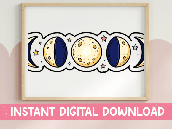 Moon Phases SVG Review: A Celestial Stitch for Modern Apparel