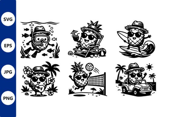 Pineapple Vacation Sticker Pack: A Designer's Review