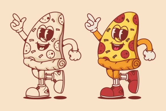 Retro Pizza Slice Mascot: A Designer's Stitch Review