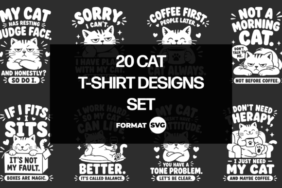Review: 20 Funny Cat SVG Designs for Embroidery