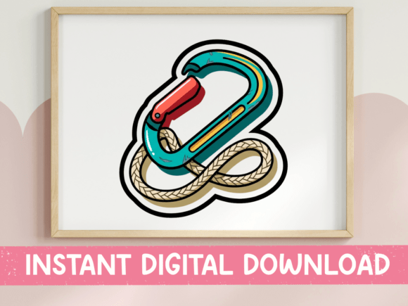 Review: Carabiner Climbing Rope Sticker for Embroidery