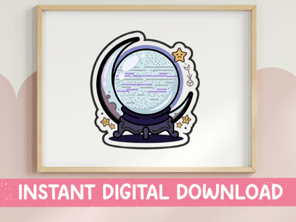 Review: Crystal Ball Moon Base Mystic Sticker for Embroidery