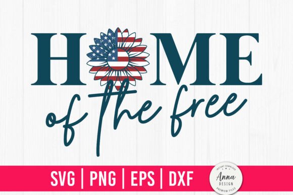 Review: Home of the Free USA Sunflower Flag SVG for Embroidery