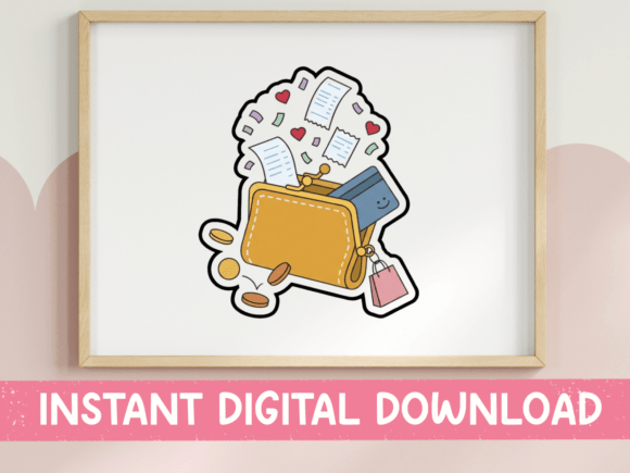 Review: Overflowing Wallet with Receipts Sticker Design